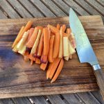 geschnittene Karotten