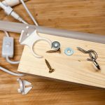 Schnell zusammgebaute Halterung für Pflanzlicht.