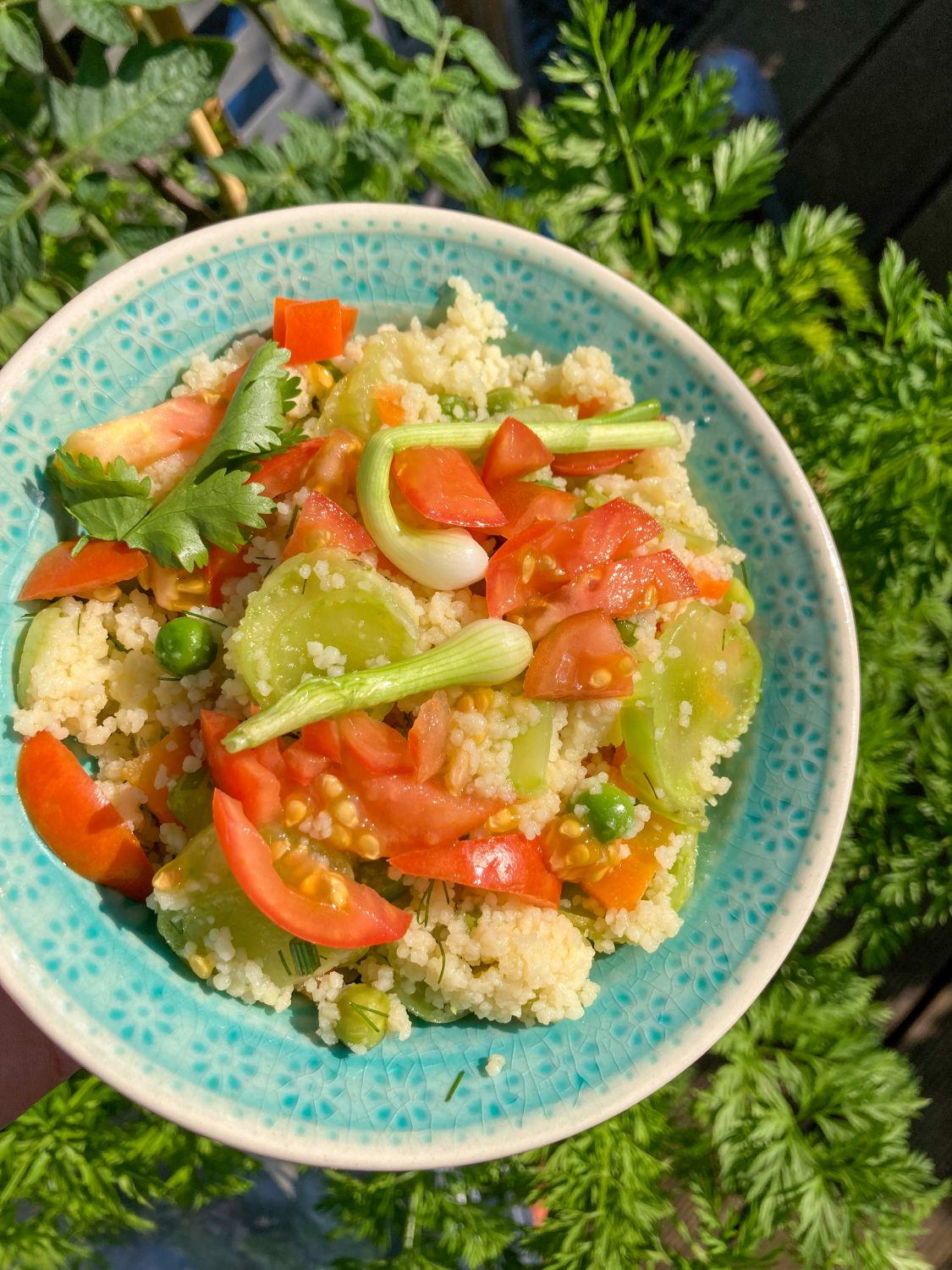 Bulgur Salat mit frischem Gartengemüse
