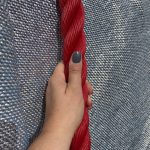 Die Seile der Christo Verhüllung.