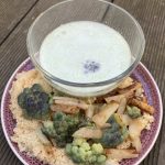 Blumenkohl Menue aus gebratenen Blumenkohl und einem Blumenkohlsüppchen,