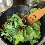 Sauerampfer und Rote Beete Blätter