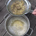 Traubensaft mit Fruchtfleisch