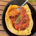 gebackener Spaghettikürbis