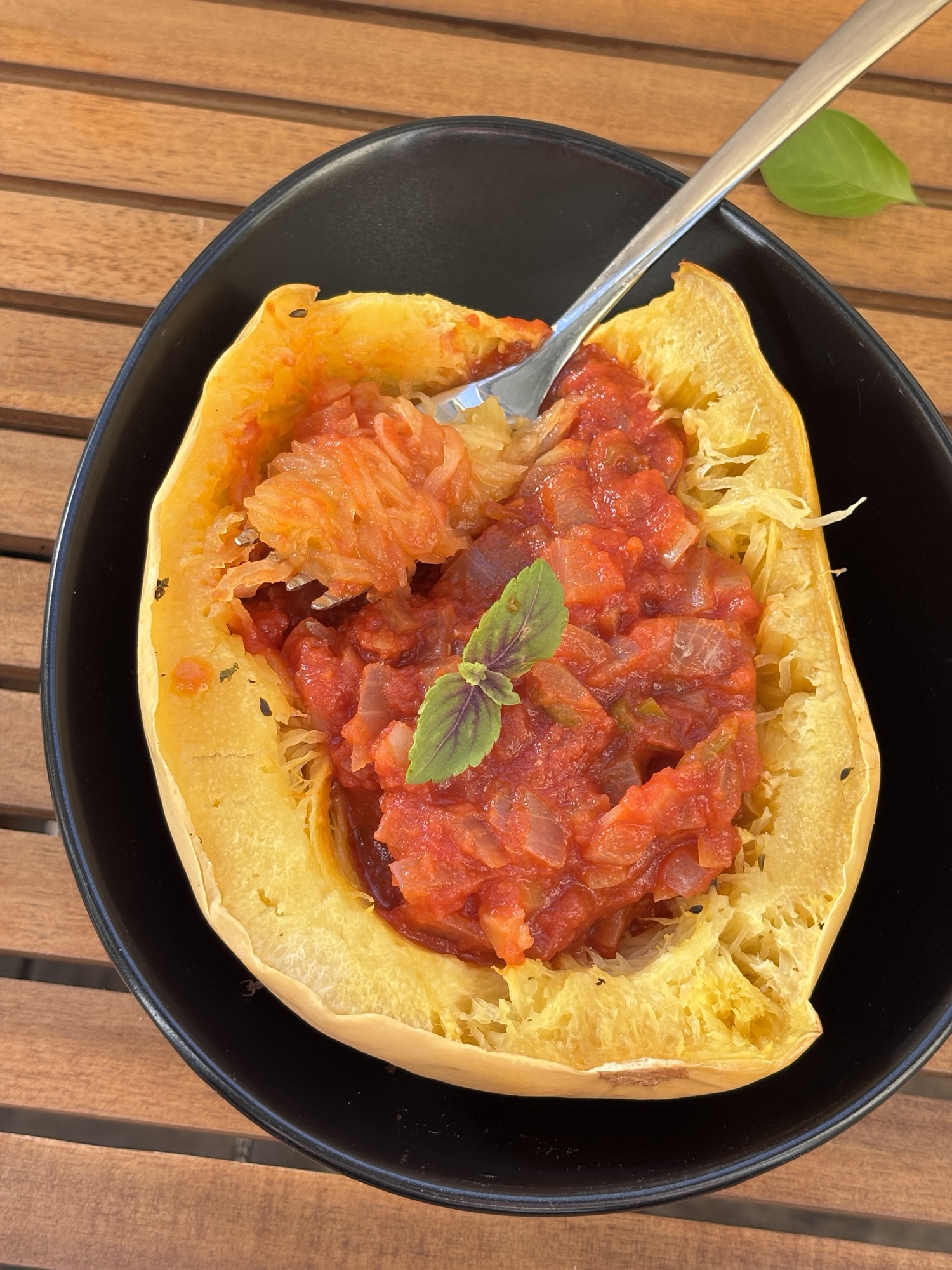 gebackener Spaghettikürbis