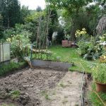 Sitzplatz Baustelle Ende Mai.