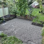 Splittbeton als Untergrund für den Sitzplatz